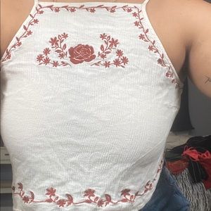 White Rose crop top